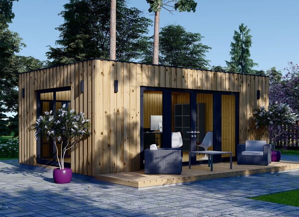 Casa de madeira para jardim PREMIUM (Isolamento térmico, painéis SIP), 7x4 m, 28 m² avp.ui.product_images.thumbnail 1