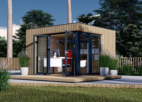 Escritório de jardim PREMIUM (Isolamento térmico PLUS, 34 mm + revestimento), 3x3 m, 9 m² avp.ui.product_images.thumbnail 1