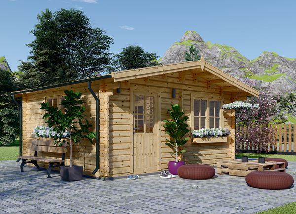 Casa de madeira pré-fabricada NINA (44 mm), 6x6 m, 36 m² avp.ui.product_images.thumbnail 1