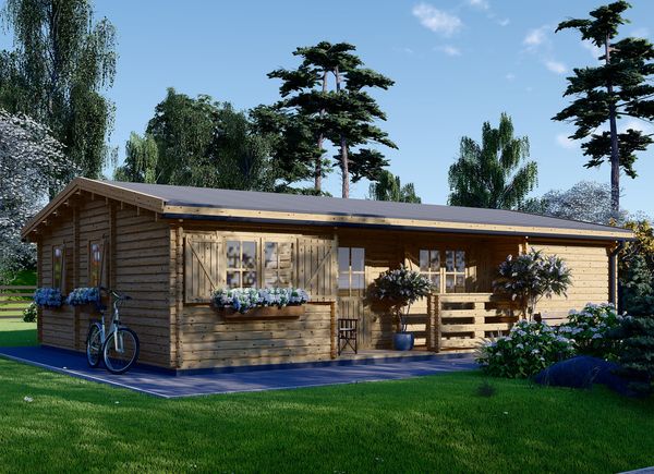 Casa de madeira pré-fabricada UZES (66 mm), 70 m² avp.ui.product_images.thumbnail 1