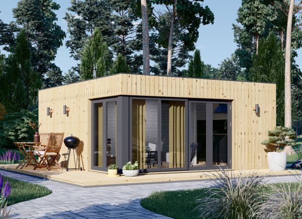 Casa de madeira pré-fabricada PREMIUM (34 mm + revestimento), 6x5 m, 30 m² avp.ui.product_images.thumbnail 1
