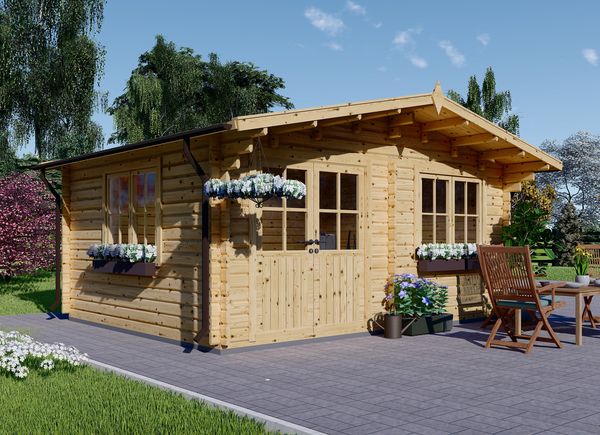 Abrigo de jardim em madeira LILLE (44 mm), 4x5 m, 20 m² avp.ui.product_images.thumbnail 1
