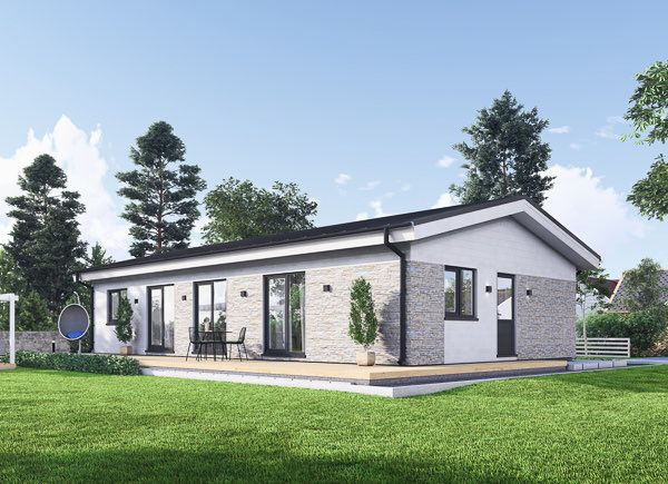 Casa pré-fabricada para habitação JULIA PV (Isolamento térmico PLUS, 44 mm + revestimento), 95 m² avp.ui.product_images.thumbnail 1