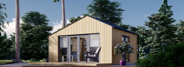 Casa de madeira para jardim TONIA (34 mm + revestimento), 5x5 m, 25 m²