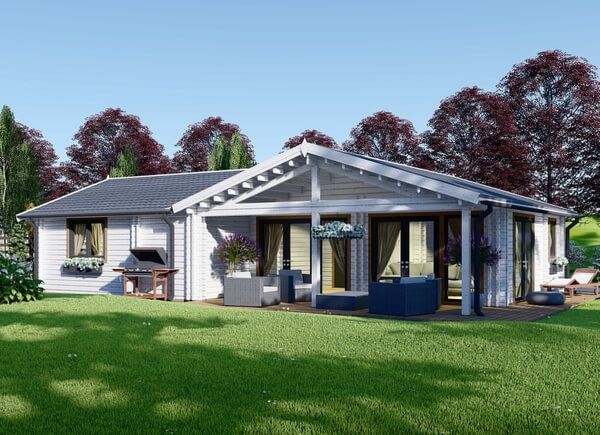 Casa de madeira pré-fabricada ADELE (44+44 mm), 68 m² avp.ui.product_images.thumbnail 1