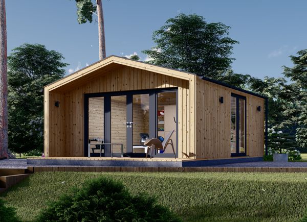 Casa de madeira para jardim PIA S (34 mm + revestimento), 5x5 m, 25 m² thumbnail 1