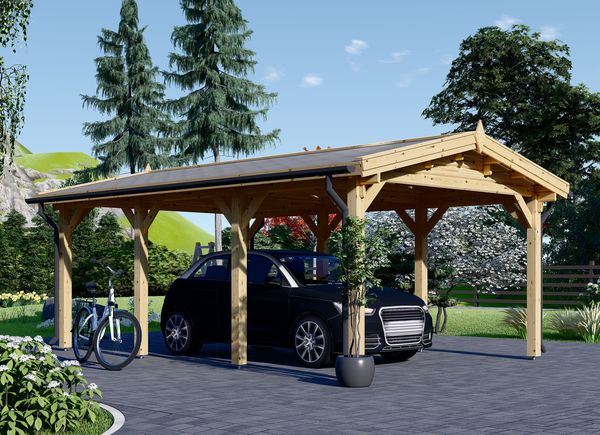 Telheiro para 1 carro em madeira CLASSIC, 3x6 m, 18 m² avp.ui.product_images.thumbnail 1