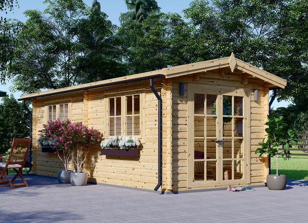 Abrigo de jardim em madeira STRONGHOLD (44 mm), 3x6 m, 18 m² avp.ui.product_images.thumbnail 1