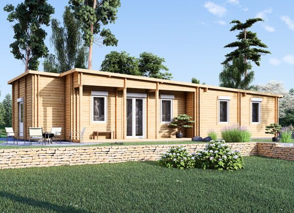 Produto de categoria B: Casa de madeira pré-fabricada VICTORIA S (66+66 mm) , 171 m² avp.ui.product_images.thumbnail 1