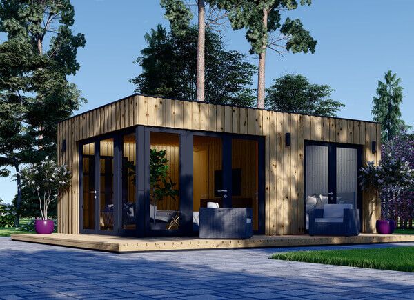 Casa de madeira pré-fabricada PREMIUM (Isolamento térmico, painéis SIP), 6.5x4.5 m, 30 m² avp.ui.product_images.thumbnail 1