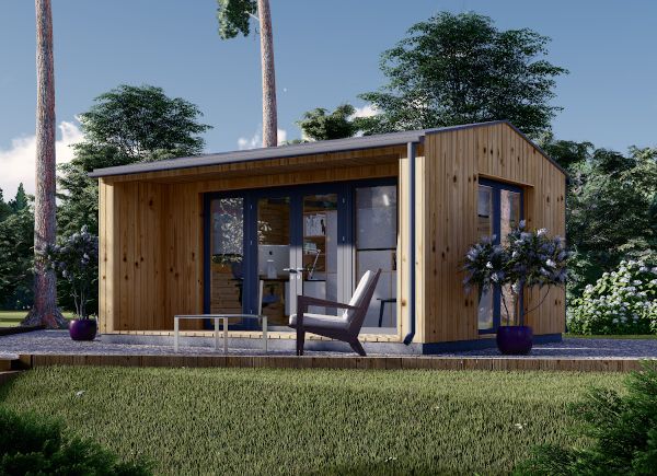 Abrigo de jardim em madeira TINA (34 mm + revestimento), 5x4 m, 15 m² avp.ui.product_images.thumbnail 1
