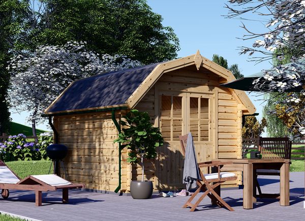 Abrigo de jardim em madeira ORLANDO (34 mm), 3x3 m, 9 m² avp.ui.product_images.thumbnail 1