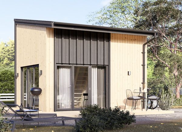 Casa de madeira pré-fabricada SOPHIA (Isolamento térmico, 34 mm + revestimento), 20 m² avp.ui.product_images.thumbnail 1
