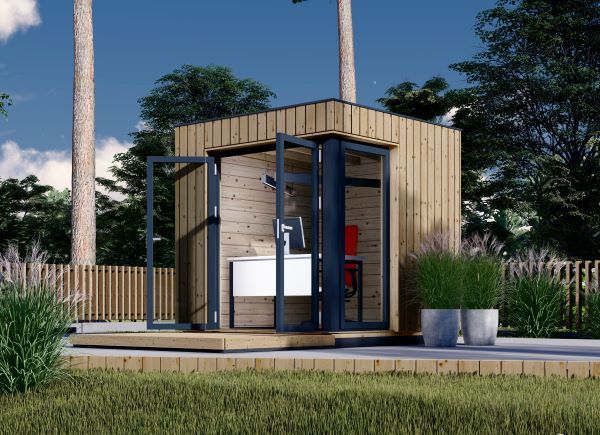Escritório de jardim PREMIUM (Isolamento térmico PLUS, 34 mm + revestimento), 2x2 m, 4 m² avp.ui.product_images.thumbnail 1