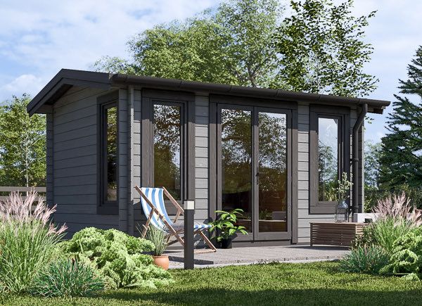Abrigo de jardim em madeira POOLHOUSE (44 mm), 4x3 m, 12 m² avp.ui.product_images.thumbnail 1
