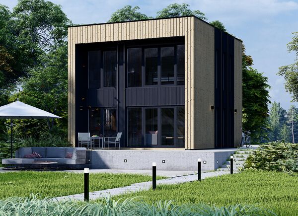 Casa de madeira pré-fabricada KAYA 4 (44 mm + revestimento), 64 m² avp.ui.product_images.thumbnail 1