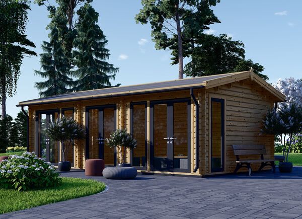Casa de madeira pré-fabricada MARION (44 mm), 7.5x4 m, 30 m² avp.ui.product_images.thumbnail 1
