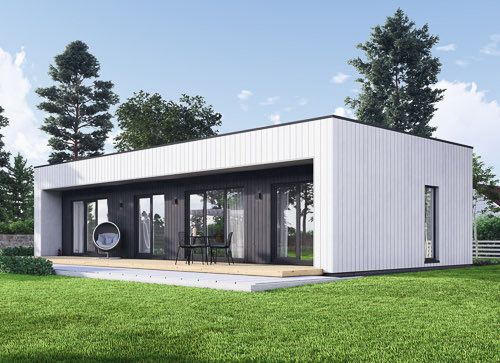 Casa pré-fabricada para habitação KAYA 3 PV (Isolamento térmico PLUS, 44 mm + revestimento), 70 m² avp.ui.product_images.thumbnail 1