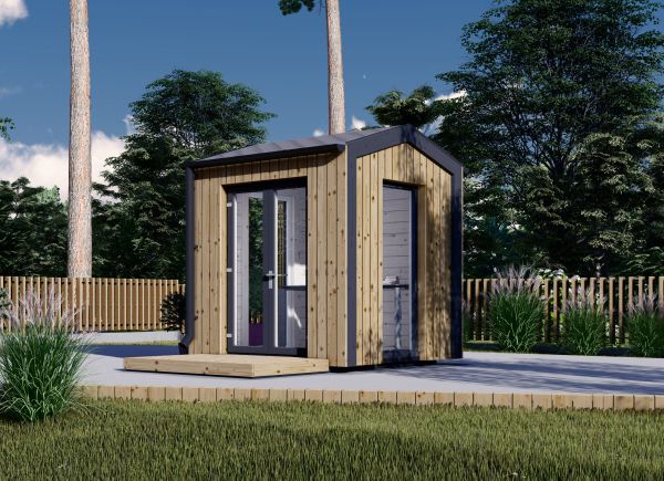 Escritório de jardim EMMY (Isolamento térmico, 34 mm + revestimento), 2x2 m, 4 m² avp.ui.product_images.thumbnail 1