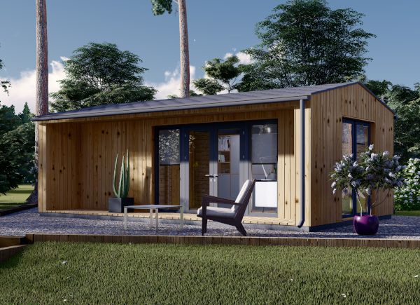 Abrigo de jardim em madeira TINA (34 mm + revestimento), 7x4 m, 20 m² avp.ui.product_images.thumbnail 1