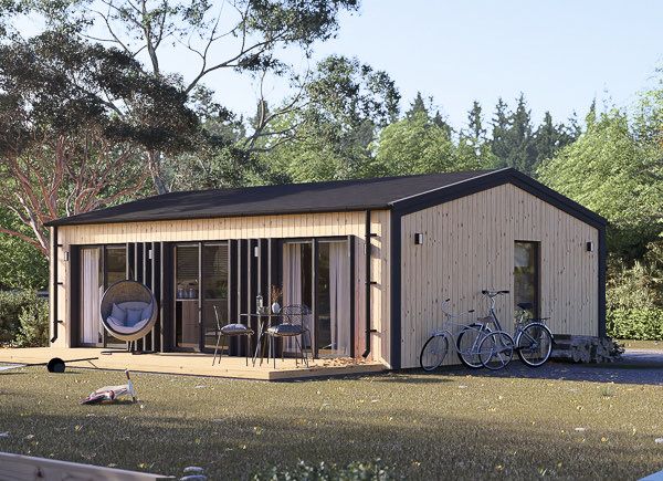 Casa de madeira pré-fabricada ANGELA (44 mm + revestimento), 43 m² avp.ui.product_images.thumbnail 1