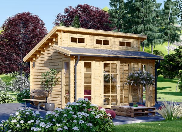 Casa de madeira para jardim ALABAMA (34 mm), 4.5x4.5 m, 20 m² avp.ui.product_images.thumbnail 1