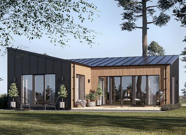 Casa pré-fabricada para habitação GINNY PV (Isolamento térmico PLUS, 44 mm + revestimento), 49 m² avp.ui.product_images.thumbnail 1