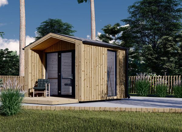 Escritório de jardim PIA (34 mm + revestimento), 3x2 m, 6 m² avp.ui.product_images.thumbnail 1