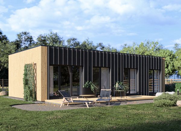 Casa de madeira para habitação BELLA 2 RV (Isolamento térmico PLUS, 44 mm + revestimento), 60 m² avp.ui.product_images.thumbnail 1