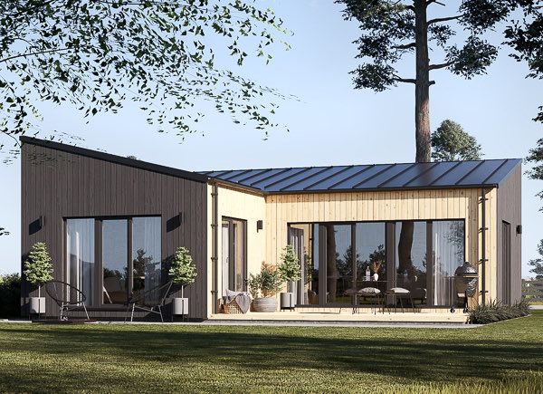 Casa de madeira para habitação GINNY RV (Isolamento térmico PLUS, 44 mm + revestimento), 49 m² avp.ui.product_images.thumbnail 1