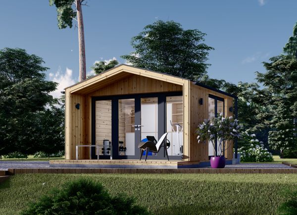 Abrigo de jardim em madeira PIA (34 mm + revestimento), 4x3 m, 12 m² avp.ui.product_images.thumbnail 1