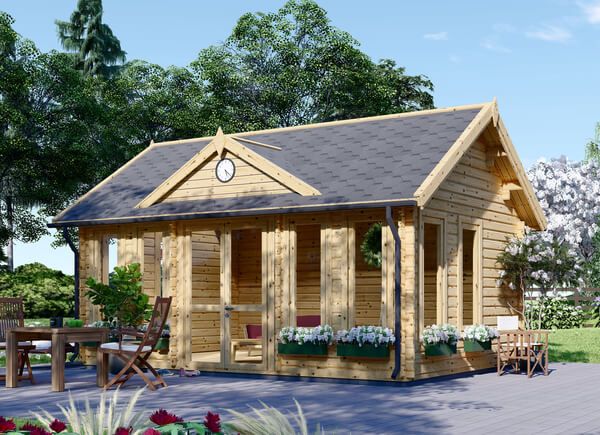 Casa de madeira para jardim CLOCKHOUSE (44 mm), 5.5x4 m, 22 m² avp.ui.product_images.thumbnail 1