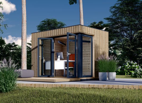 Escritório de jardim PREMIUM (Isolamento térmico PLUS, 34 mm + revestimento), 3x2 m, 6 m² avp.ui.product_images.thumbnail 1
