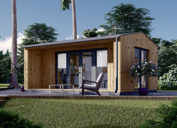 Abrigo de jardim em madeira TINA (34 mm + revestimento), 5.5x4 m, 16.5 m² avp.ui.product_images.thumbnail 1