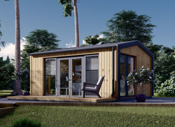Abrigo de jardim em madeira EMMY (34 mm + revestimento), 5x4 m, 20 m² avp.ui.product_images.thumbnail 1