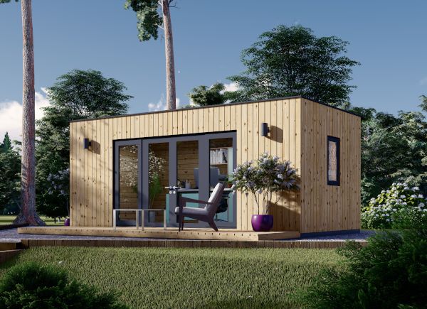 Abrigo de jardim em madeira PREMIUM (34 mm + revestimento), 6x3 m, 18 m² avp.ui.product_images.thumbnail 1