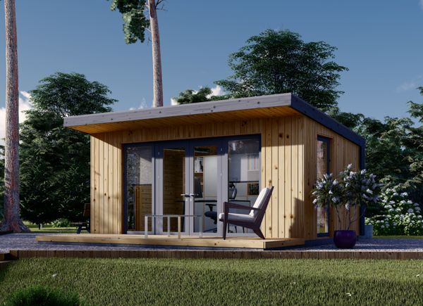 Abrigo de jardim em madeira EVELIN (34 mm + revestimento), 5x3 m, 15 m² avp.ui.product_images.thumbnail 1