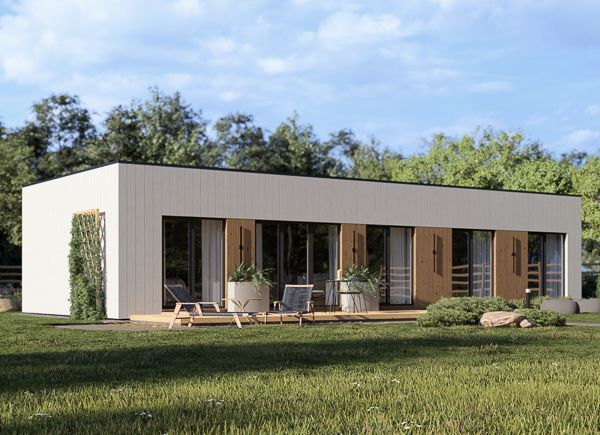 Casa pré-fabricada para habitação BELLA 3 PV (Isolamento térmico PLUS, 44 mm + revestimento), 75 m² avp.ui.product_images.thumbnail 1