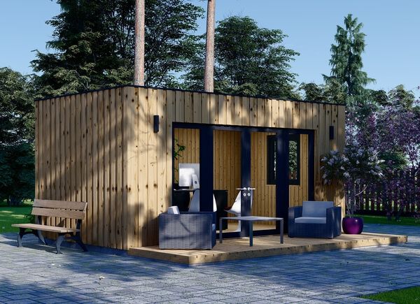 Abrigo de jardim em madeira PREMIUM (Isolamento térmico, painéis SIP), 6x3 m, 18 m² avp.ui.product_images.thumbnail 1