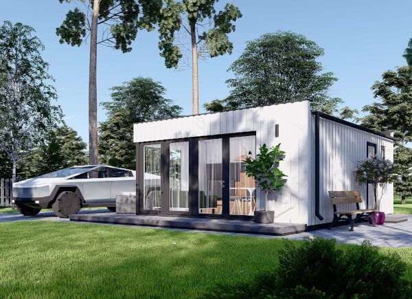 Casa de madeira pré-fabricada ELON (Isolamento térmico, painéis SIP), 6x5 m, 30 m² avp.ui.product_images.thumbnail 1