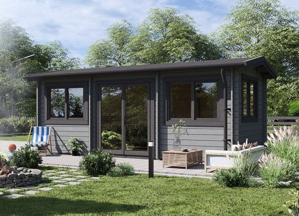 Abrigo de jardim em madeira OAK (44 mm), 6x3 m, 18 m² avp.ui.product_images.thumbnail 1