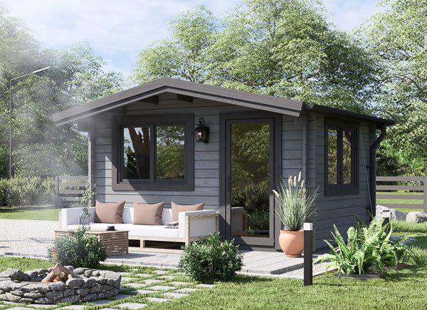 Abrigo de jardim em madeira DREUX (34 mm), 4x3 m, 12 m² avp.ui.product_images.thumbnail 1