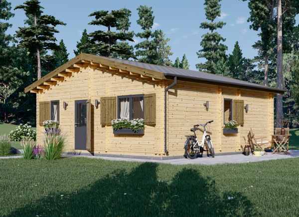 Casa pré fabricada de 48 m2- modelo estrutural ( sem acabamentos) 