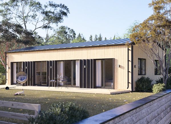 Casa de madeira para habitação NICOLE RV (Isolamento térmico PLUS, 44 mm + revestimento), 68 m² avp.ui.product_images.thumbnail 1