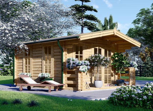Abrigo de jardim em madeira KING (44 mm), 4x5 m, 20 m² avp.ui.product_images.thumbnail 1