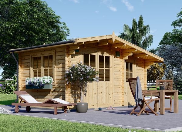 Abrigo de jardim em madeira BENINGTON (34 mm), 4.5x3 m, 13 m² avp.ui.product_images.thumbnail 1