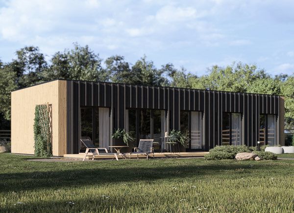 Casa de madeira para habitação BELLA 3 RV (Isolamento térmico PLUS, 44 mm + revestimento), 75 m² avp.ui.product_images.thumbnail 1