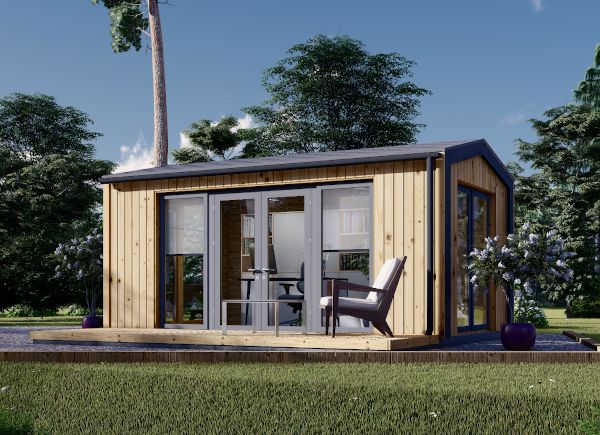Abrigo de jardim em madeira EMMY (34 mm + revestimento), 5x3 m, 15 m² avp.ui.product_images.thumbnail 1