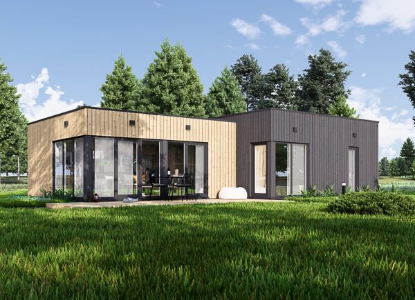 Casa de madeira pré-fabricada MALLY (44 mm + revestimento), 69 m² avp.ui.product_images.thumbnail 1