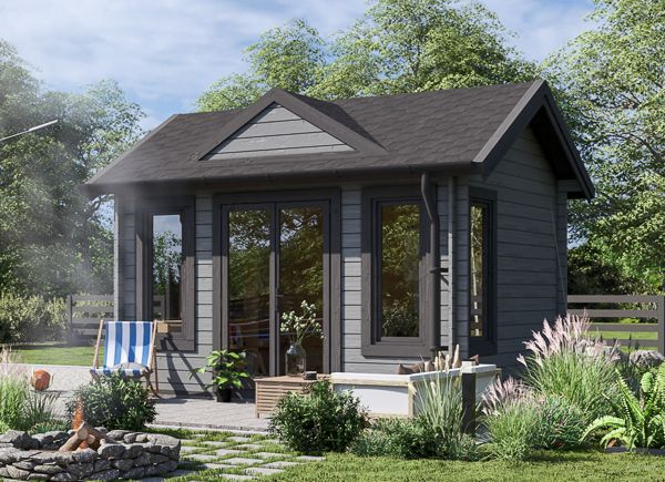 Abrigo de jardim em madeira CLOCKHOUSE (44 mm), 4x3 m, 12 m² avp.ui.product_images.thumbnail 1